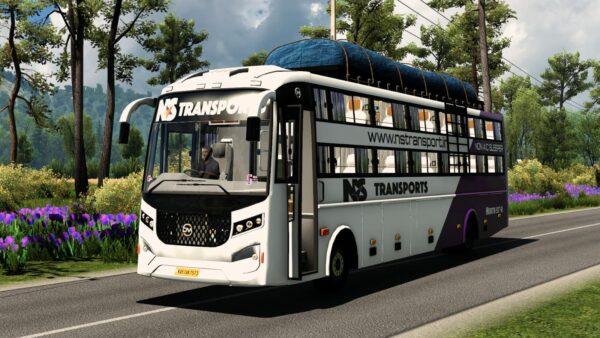 Damodar Super High-Deck Bs6 Sleeper Bus Pack Ets2 1.44 & Above - Image 11